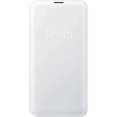 Samsung LED View Cover EF-NG970PW - оригинален калъф през който виждате информация от дисплея за Samsung Galaxy S10E (бял)
