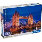 Clementoni Пъзел Clementoni от 1000 части - Тауър Бридж през нощта (39772)