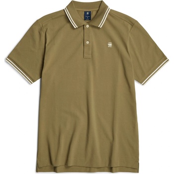Image 1 of G Star Блуза с яка G Star Men's Dunda Striped Short Sleeve Polo Shirt - Ensis Green