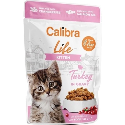 Calibra Cat Life Kitten Turkey in Gravy 28 x 85 g
