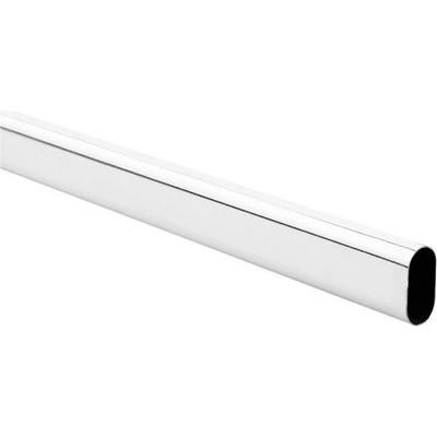 Walteco Oválna šatníková tyč 2000x30x15 mm chróm 92156