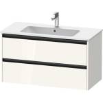Duravit Ketho. 2 - Шкафче за умивалник 55x101x48 см, 2 чекмеджета, лъскаво бяло K25264022220000 (K25264022220000)