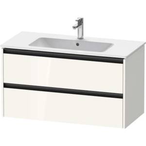 Duravit Ketho. 2 - Шкафче за умивалник 55x101x48 см, 2 чекмеджета, лъскаво бяло K25264022220000 (K25264022220000)