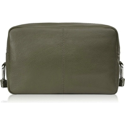 Paolo Peruzzi Tmavě zelená dámská kožená crossbody kabelka Martyna