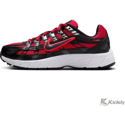 Nike P-6000 University Red Metallic Silver Dark Smoke Grey Black