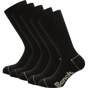 Bench Чорапи Bench Mens Prax 5 Pack Crew Socks - Black