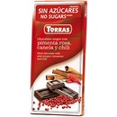 Torras Čokoláda hořká se skořicí a pepřem bez cukru 75 g