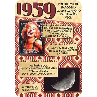Blahopřaní 1959 - slovensky
