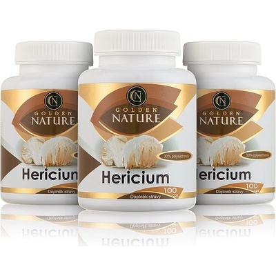 Golden Nature 2+1 Hericium 30% polysacharidů 300 kapslí