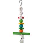 BIRD JEWEL Играчка Bird Jewel висяща дървена стойка с камбанка 30см (452-31006)