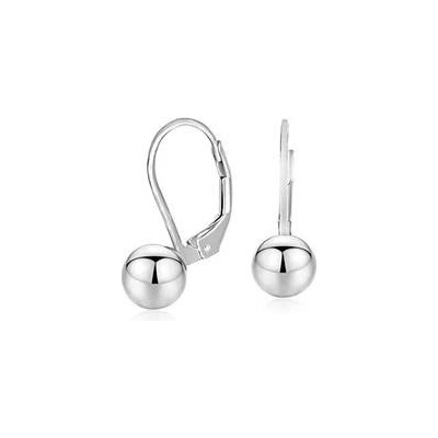 Nubis stříbrné náušnice na klapku kuličky 6mm NB-3299-06