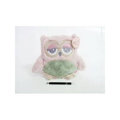 BEPPE Abbys rose-mint owl 23cm