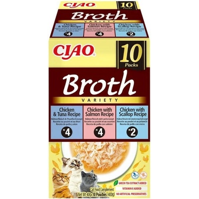 INABA Cat Ciao Broth Variety 10 x 40 g