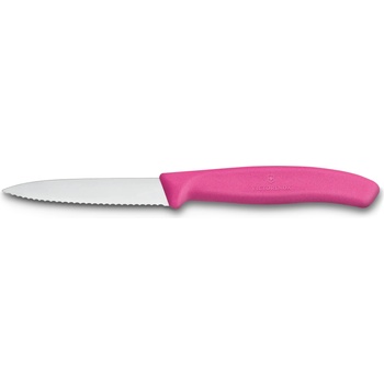 Victorinox Нож за зеленчуци 8 см, назъбено острие, розов, пластмаса, Victorinox (VN67636L115)