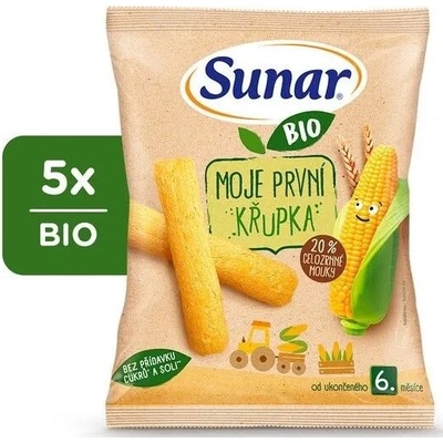 Sunar BIO Moje prvé chrumky pre bábätká 5 x 25 g