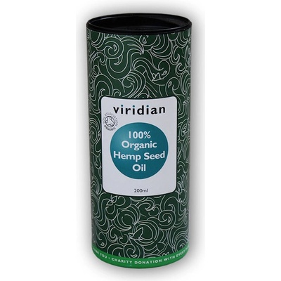 Viridian 100% Organic Hemp Seed Oil 200 ml