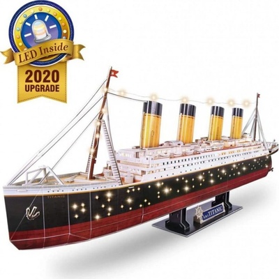 CubicFun 3D puzzle Svítící Titanic 266 ks – Zbozi.Blesk.cz