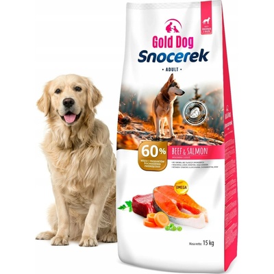 Gold dog Snocerek hovězí losos zelenina 15 kg
