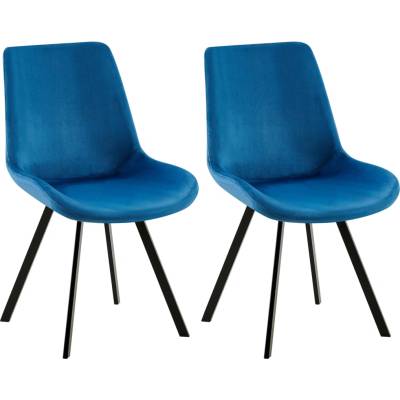 CLP Lewes samet tmavě modrá 2 ks