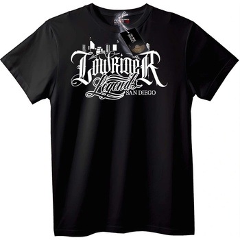 NOONEBRAND Тениска Lowrider Легенди Сан Диего - 5XL, Black