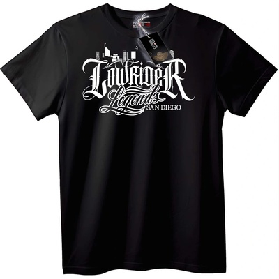 NOONEBRAND Тениска Lowrider Легенди Сан Диего - 5XL, Black