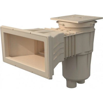 Astralpool Skimmer 17,5 l se širokým hrdlem a čtvercovým víkem, pro fóliové bazény, s mosaznými závity, písková