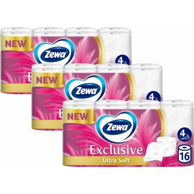 Zewa Exclusive Ultra Soft 4-vrstvový 3 x 16 ks