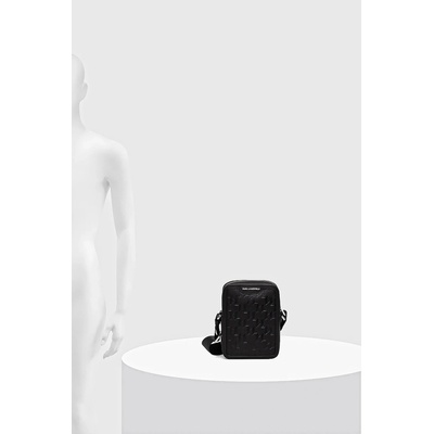 Кожена чанта през рамо Karl Lagerfeld K/LOOM (B1M30210)