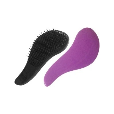 Detangler Purple rozčesávacia kefa na vlasy s rukoväťou