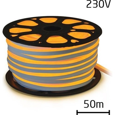 TIPA LED Neon flexi hadice 230V žlutá 50m IP67 7W/m