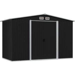 HABA Градинска барака за съхранение антрацит стомана 257x205x178 см (V47030)