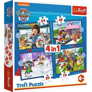 Trefl Пъзел Trefl 4 в 1 - Кучешки неща (34650) - ozone