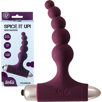 Анален стимулатор с 10 вибро режима, релефен, 12, 1см. - Spice it up Splendor (8017-03LOLA)