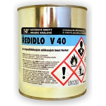 Herbol ředidlo V- 40 0,75l Bezbarvý
