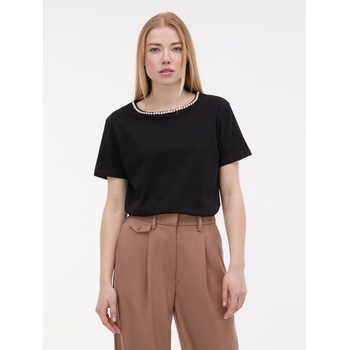 Orsay Черна дамска тениска с апликация ORSAY Orsay | Cheren | ЖЕНИ | XS