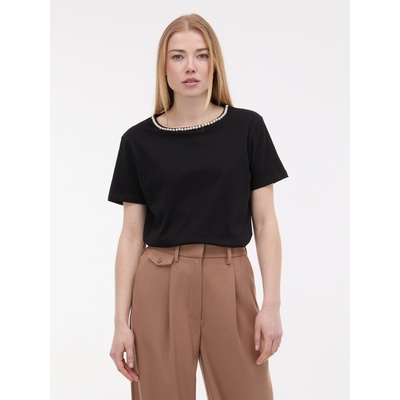 Orsay Черна дамска тениска с апликация ORSAY Orsay | Cheren | ЖЕНИ | XS
