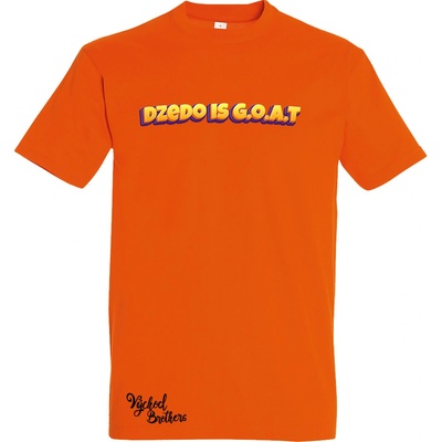 Východ Brothers tričko Dzedo is goat oranžové