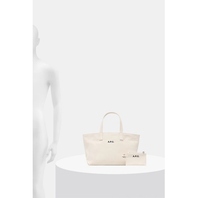 APC A. P. C. чанта tote дамска от памук LE DRUMMER TOILE SMALL (COHMP.F67045)