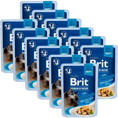 Brit Premium Cat Delicate Fillets in Gravy with Chicken 12 x 85 g