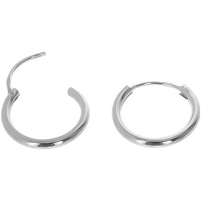 Argento Stříbrné náušnice kroužky 66563