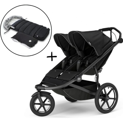 Thule Urban Glide 3 Double Black 2024 + Fusak a rukávník JOMK Northern Black