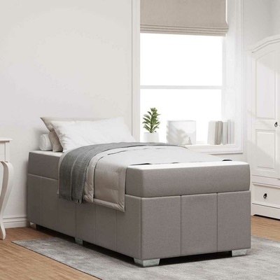 zahrada-XL 3398269 Rám postele s matrací Taupe textil