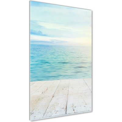 Vertikálny fotoobraz na skle Tropická pláž 50x100 cm