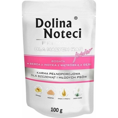 Dolina Noteci Premium Junior Turkey Hearts & Goose Liver 100 g