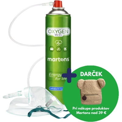 Martons Oxygen Inhalačný Kyslík O2 14 l 99,5 % 1ks + maska s hadičkou