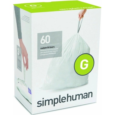 Simplehuman Sáčky 30 L typ G zatahovací 3 x 20ks 60 sáčků ,20 µm CW0257