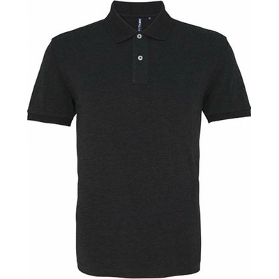 Asquith & Fox pánské klasické polo černá melír