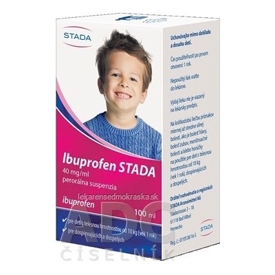 Ibuprofen Stada 40 mg/ml perorálna suspenzia sus.por.1 x 100 ml