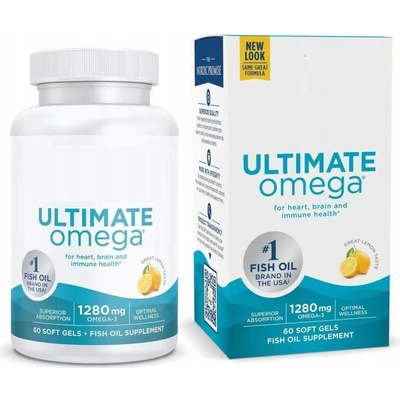 Nordic Naturals Ultimate Omega 1280 mg Citron 60 rybích kapslí