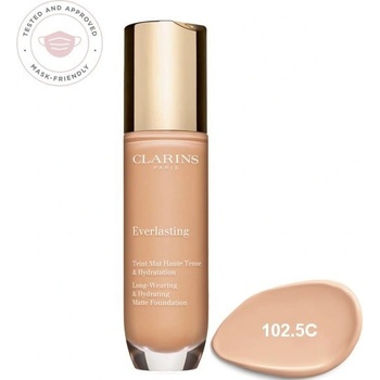 Clarins Dlhotrvajúci hydratačný make-up s matným efektom Everlasting Long-Wearing & Hydrating Matte Foundation 102.5C 30 ml